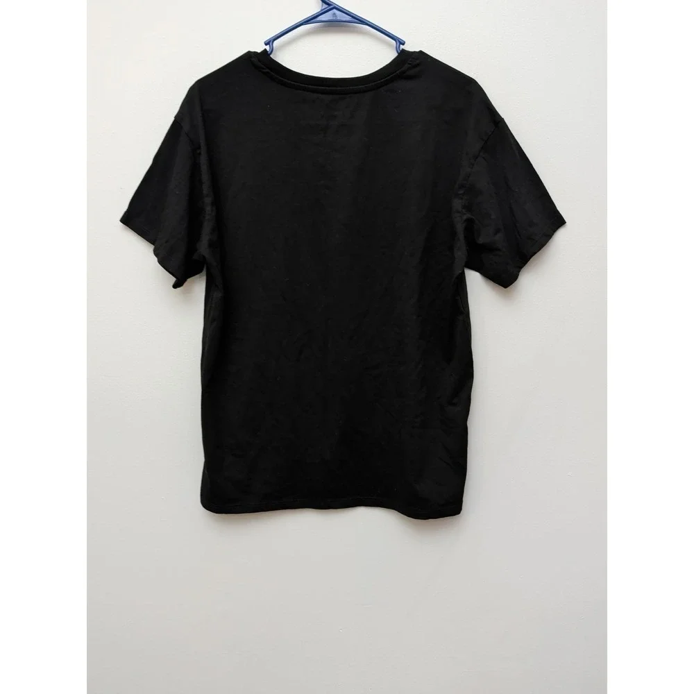DR2 Disney Mickey Mouse Black Graphic T-Shirt ‎ Size L 11/13 Rainbow Rhinestone